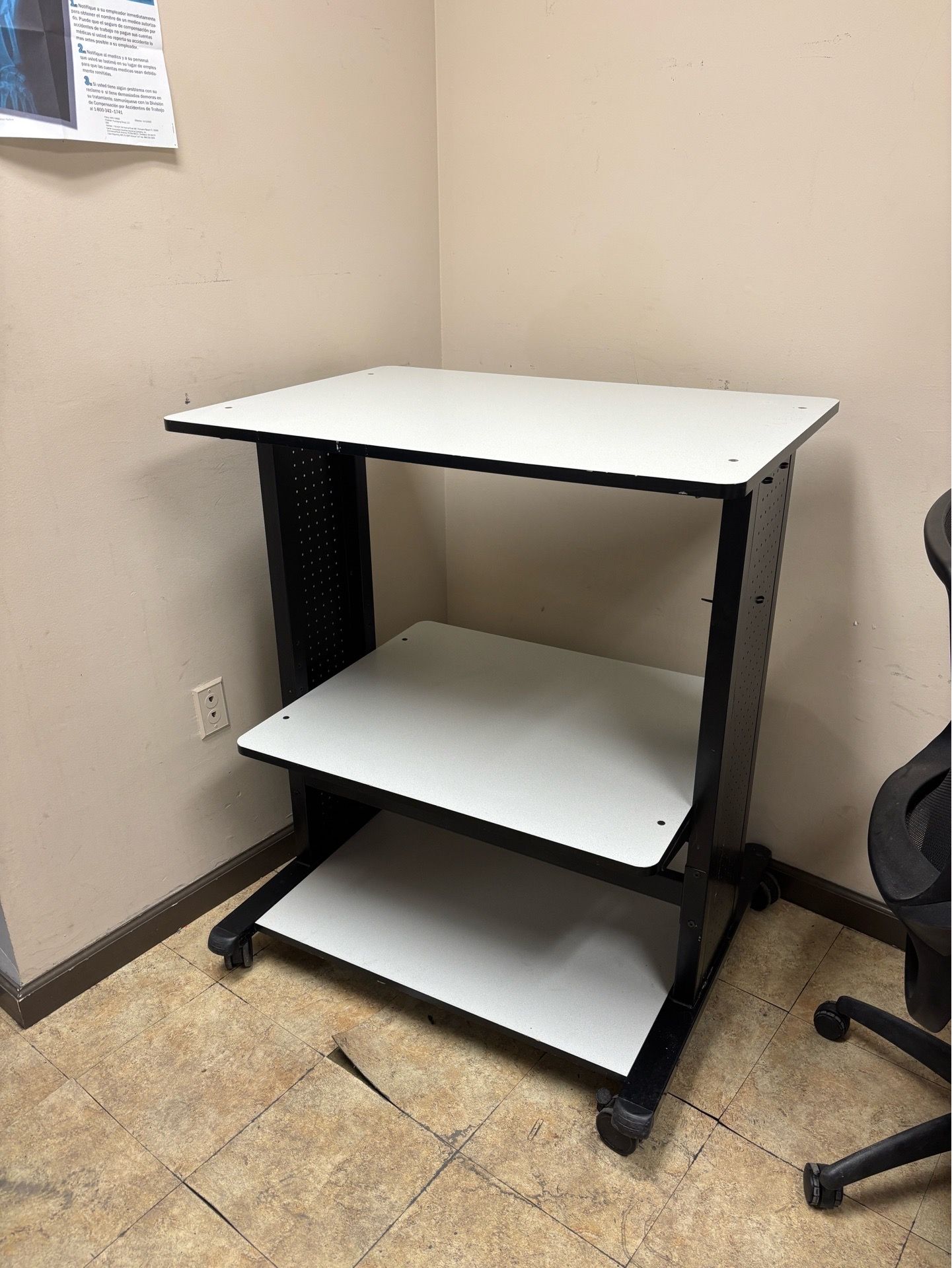 Mobile workstation / AV Cart on wheels