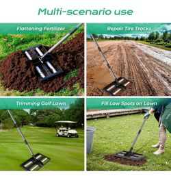 Lawn Leveling Roller with Rake