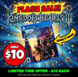 🎮 Kingdom Hearts III – PS4 – $10