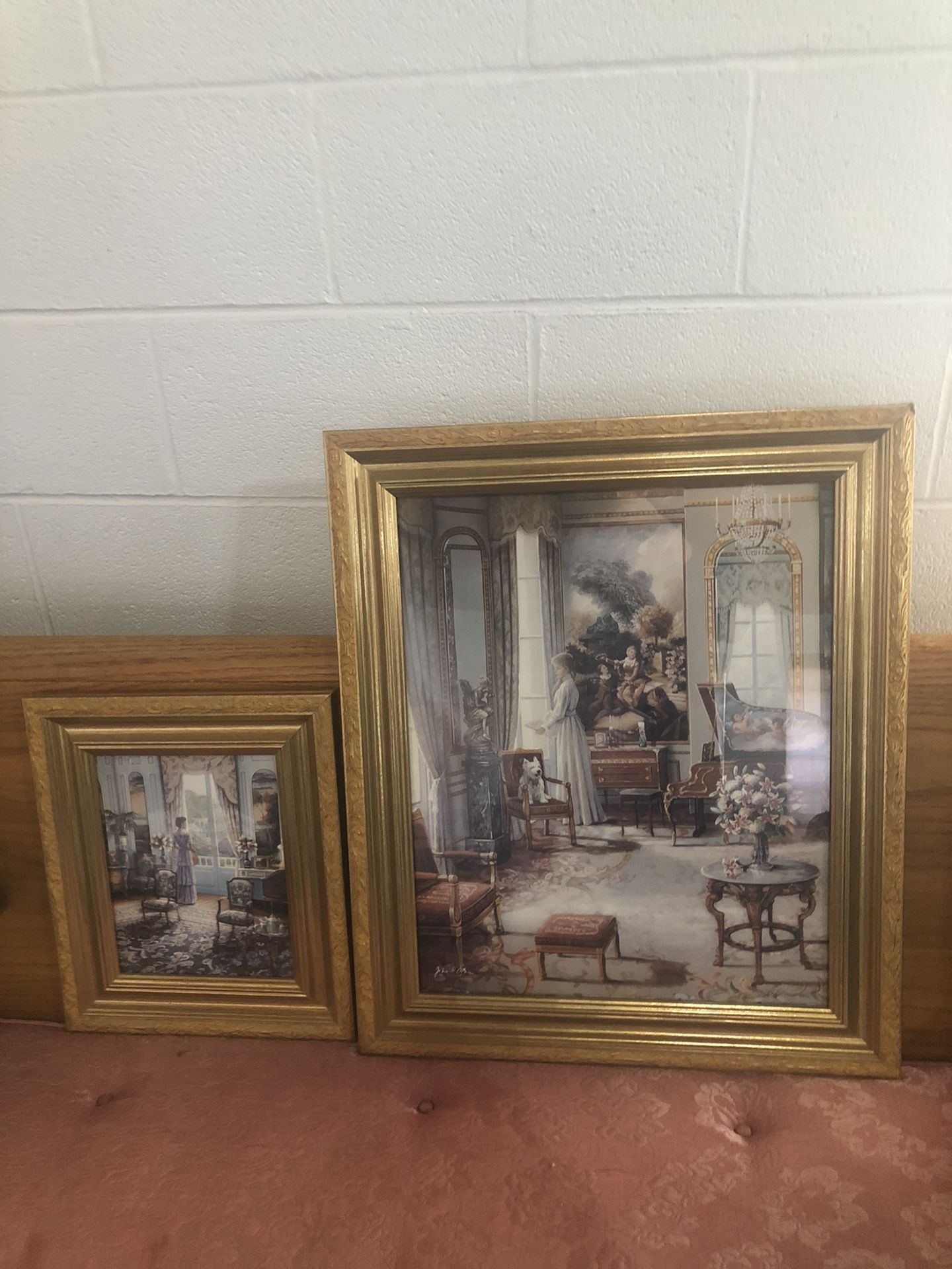 2 Beautiful Pictures  21”x25” and 13”x15”