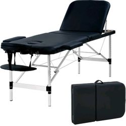 Portable Massage Table 3 Folding Massage Bed Aluminium Frame