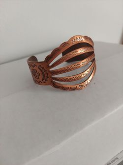 Navajo copper cuff bracelet