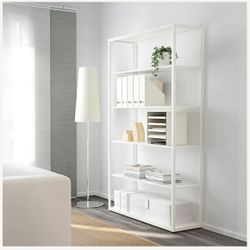 IKEA FJÄLKINGE White Shelving Unit – Great Condition, Normal Wear