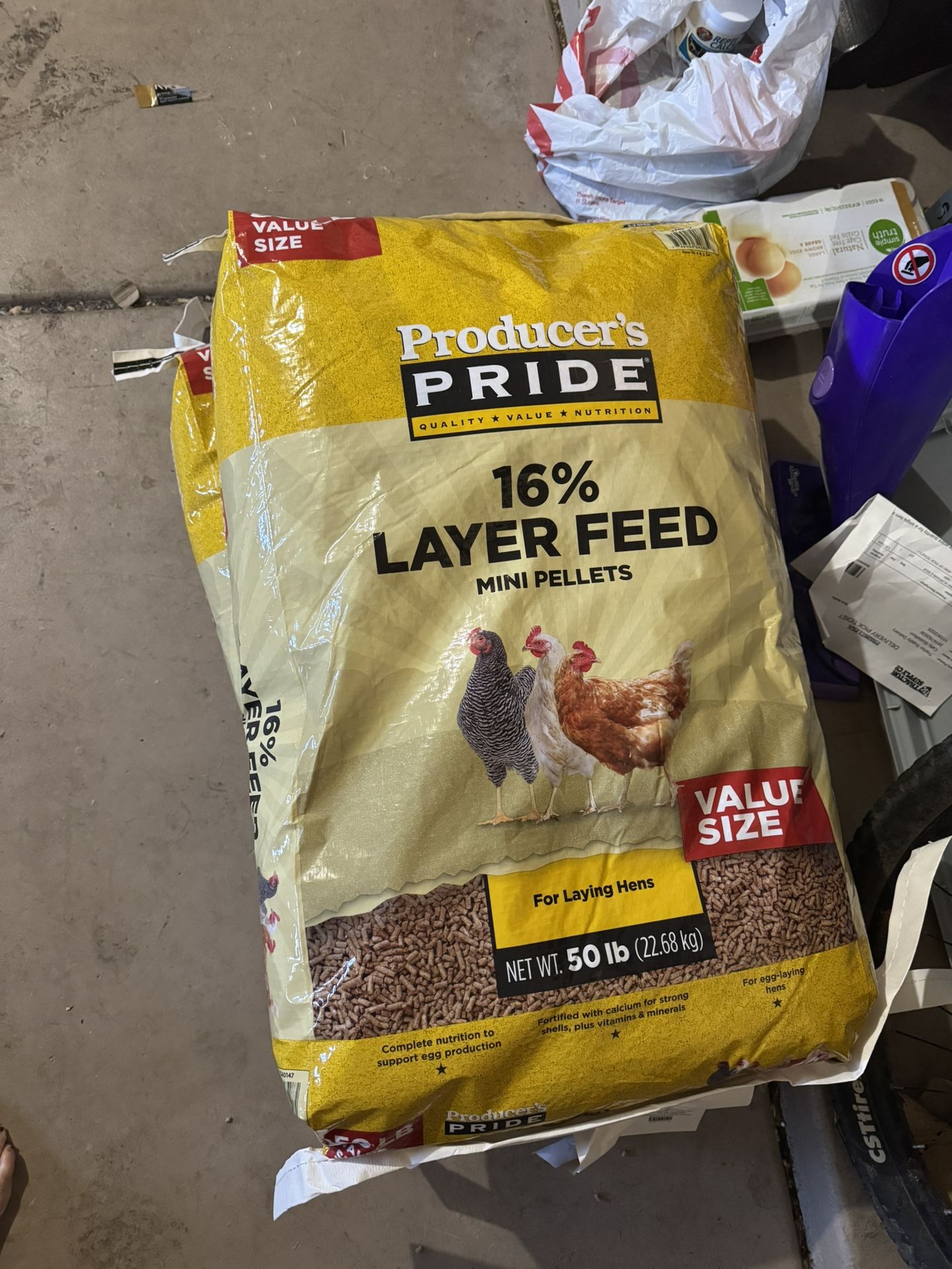 Chicken feed, 50lb Bags