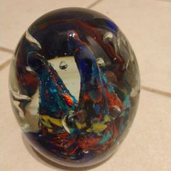 3.75" Solid Glass Paperweight