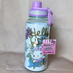 32oz Sanrio Hello Kitty Water Bottle With Stickers