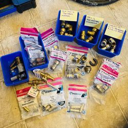 SharkBite & Tectite/Apollo Push To Connect & PEX Plumbing Fittings!!