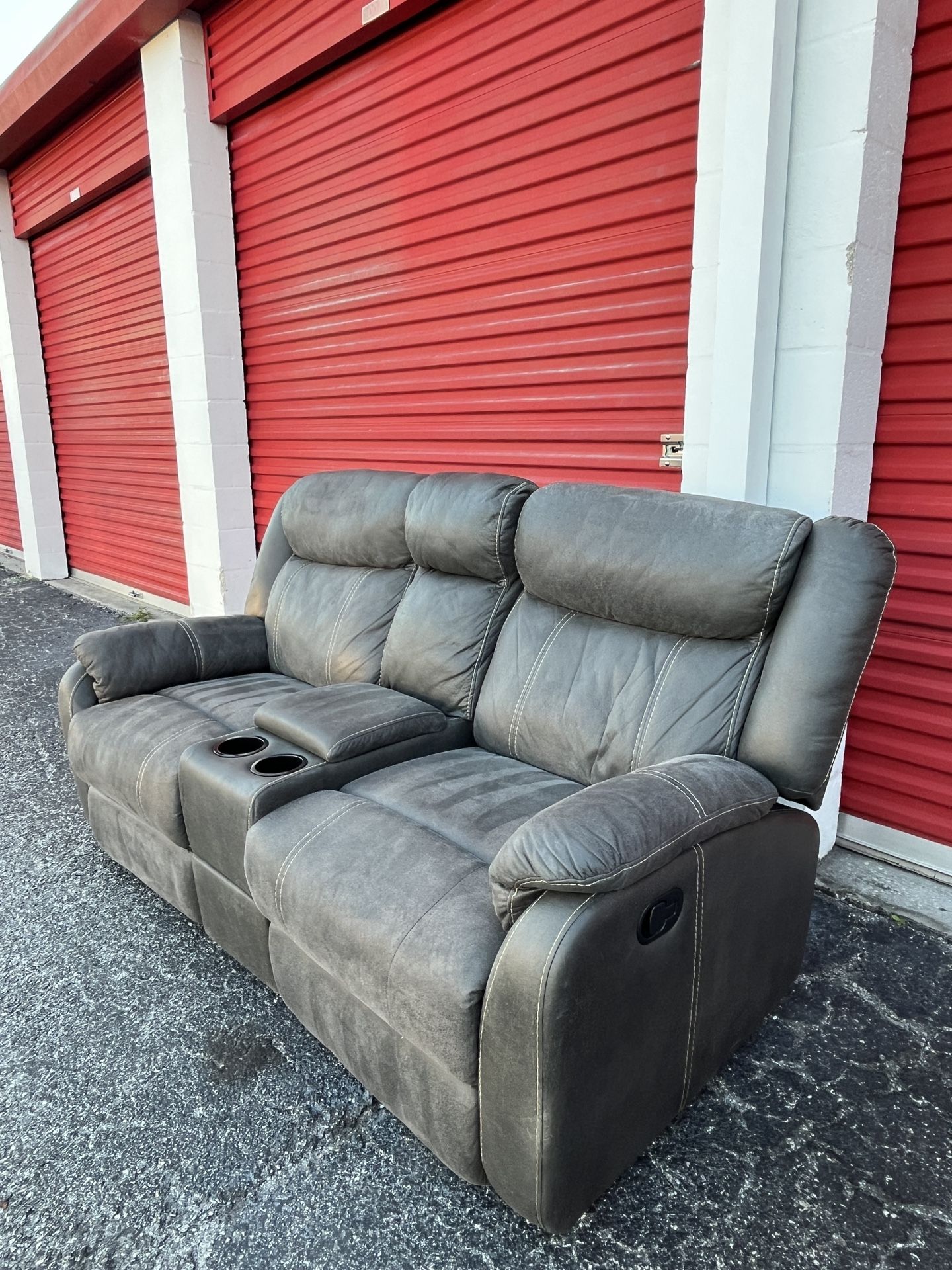 Grey double Recliner *DELIVERY AVAILABLE*