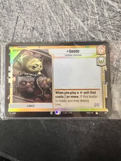 The Mandalorian and Grogu collectible Star Wars card pack