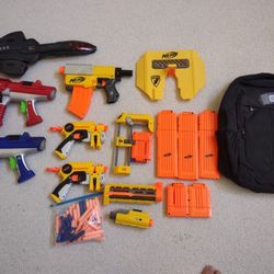 Nerf Gun And Accessories