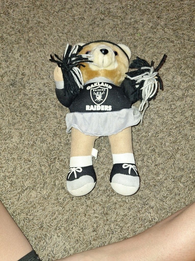 Raiders Teddy Bear Cheerleader