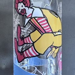 Vintage Original 1977 McDonaldland “Action Series” glass Ronald McDonald