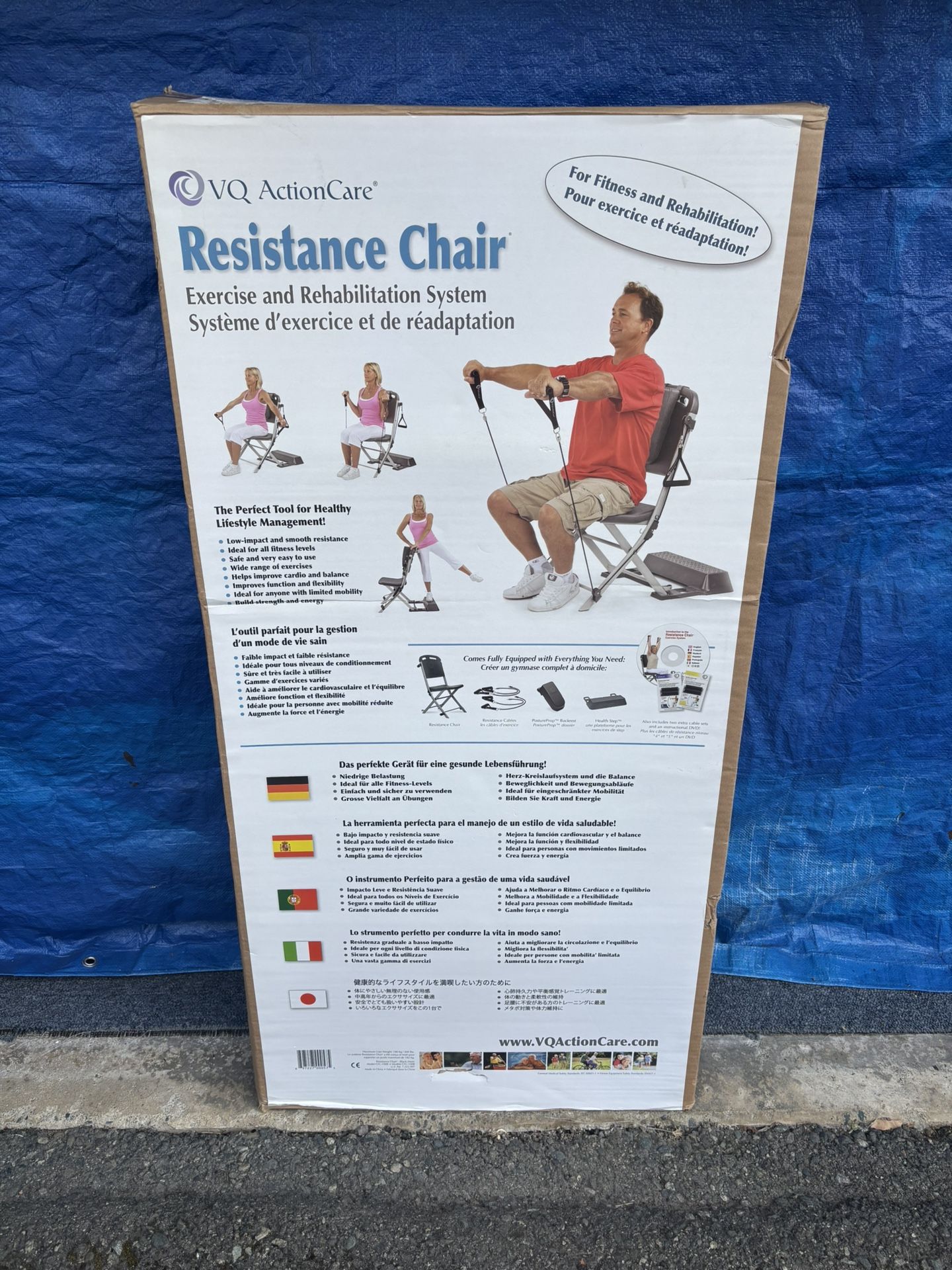 VQ Action Care Resistance Chair Exercise And Rehabilitation System 