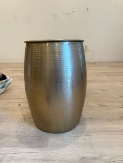 Gold Metal Storage Table