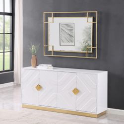 A-C13 Paros Console White With Mirror 🔥🚛🥰🔥🔥🚛