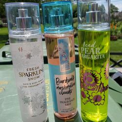 B And B Fragrance Mists $7.00 Each