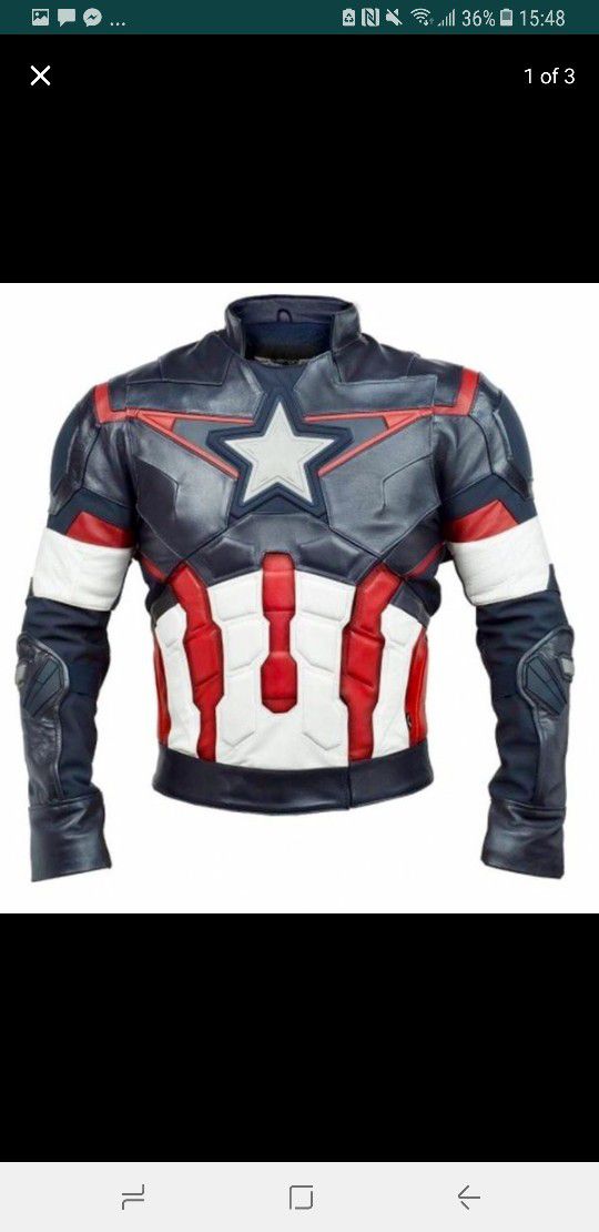 Captain america leather jacket