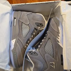 Nike Air Jordan Wolf Grey 5 2026 All Star Warning Sz 8.5