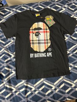 BAPE A Bathing Ape Plaid Ape Head T-Shirt