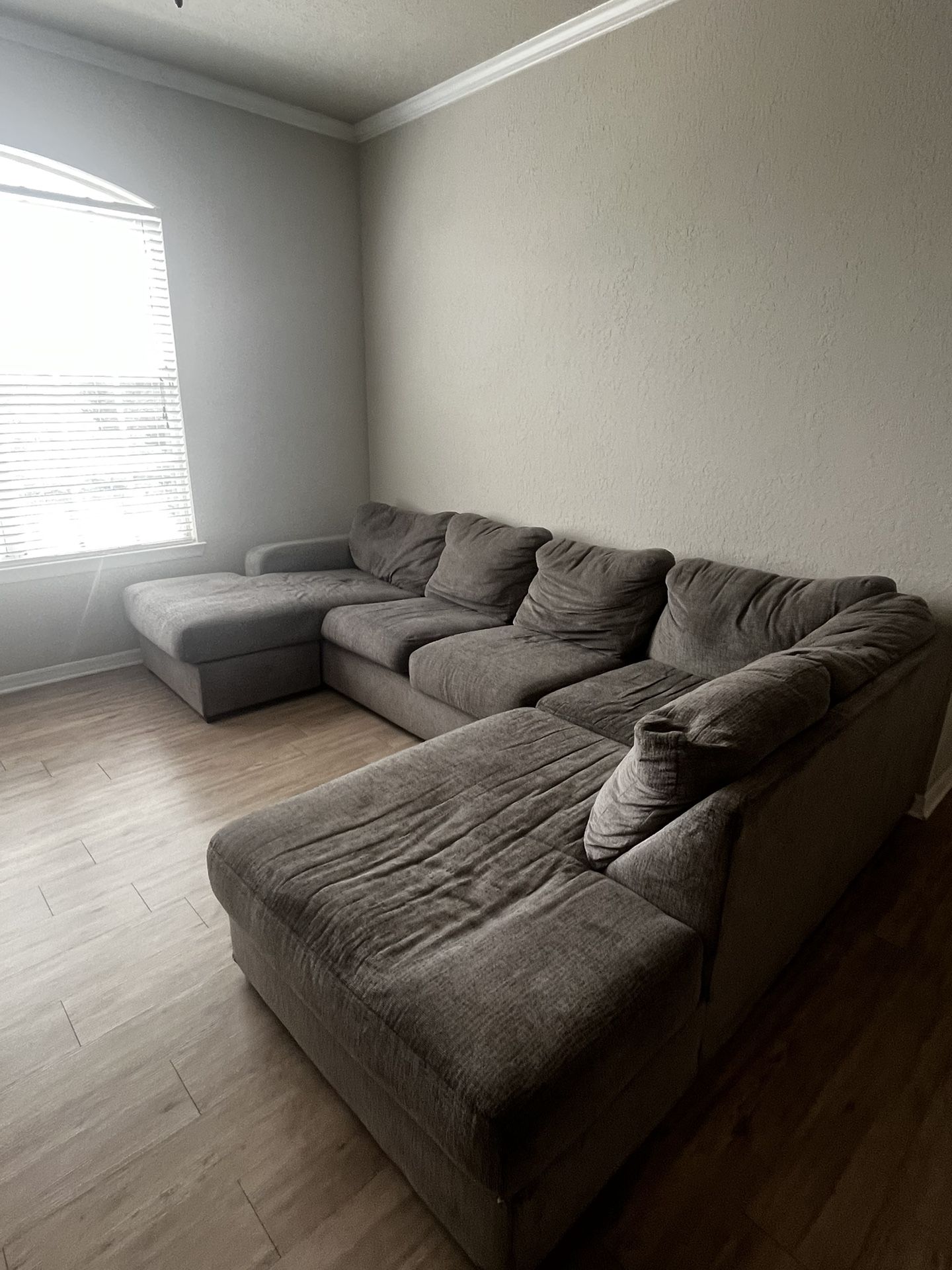 Large Gray Sectional Sofa β Must Go by Tomorrow