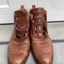 Bandolino Brown Leather  Lace Up BootiesSize 9N