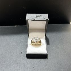 14K Men’s Diamond Ring Size 13