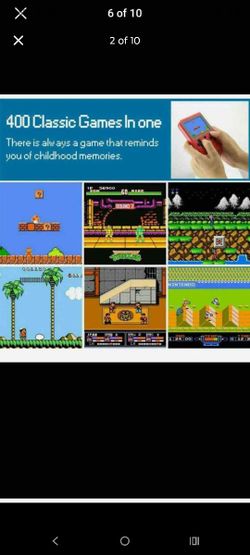 Portable Game Player Retro Games 