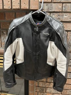 Motorcycle Leather Jacket Small Size Triumph