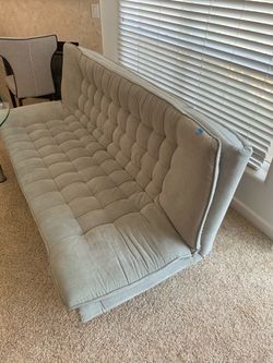 Modern Grey Futon / Couch / Sofa / Sofabed / Pet free and Clean.