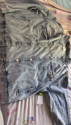 Plus Size Denim Trucker Jacket