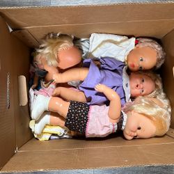 Vintage 1970’s Baby Dolls Box Of 7