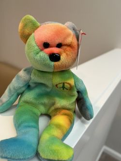 Ty Beanie Baby Peace 1st Edition! Rare With Tag Errors!