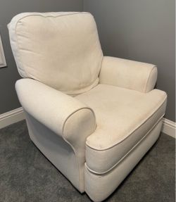 Cream Swivel Glider Rocking Chair – Nursery / Living Room