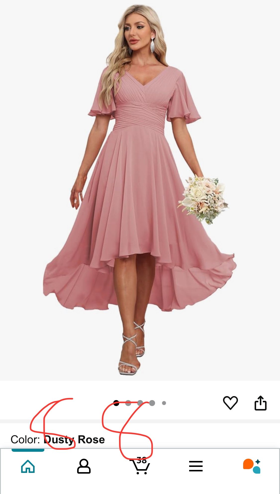 Pink Prom, Formal Dress, Bridesmaid Size 8