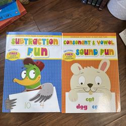 Subtracting & Vowels and Consonants Learning Books 