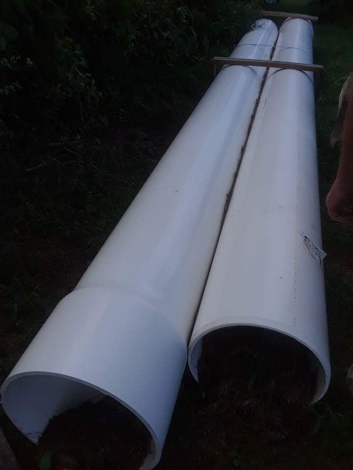18" x 20' sch 40 PVC Pipe