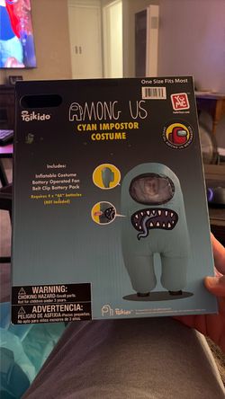 Among Us Cyan Impostor Inflatable Costume