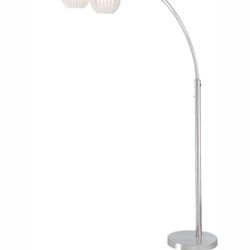 Floor Lamp Deion 3-Light 3-Light Arch Lamp Ps With White Shade