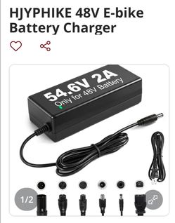 HJYPHIKE 48V E-bike Battery Charger 54.6V 2A