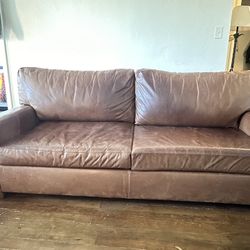 84” Leather Couch 