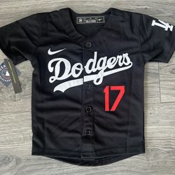 Los Angeles Dodgers BABY/TODDLER Black Ohtani Jersey 