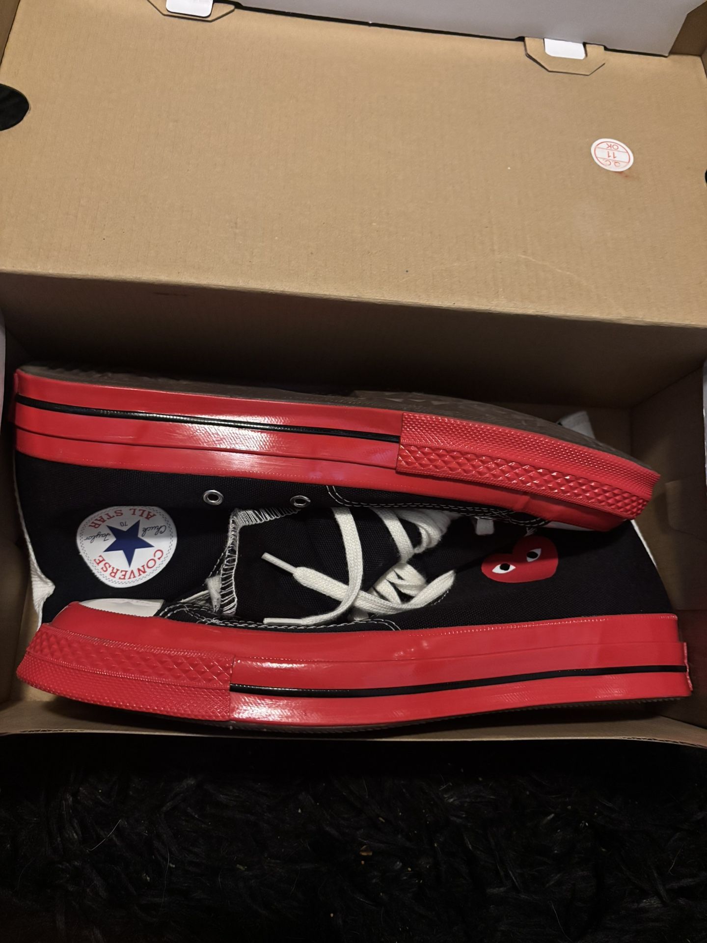 CDG X Converse Size 9 Mens