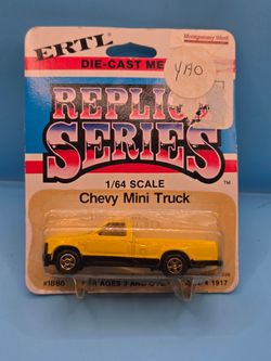 ERTL  REPLICA SERIES   Yellow    CHEVY MINI TRUCK    1/64  1981 HONG KONG