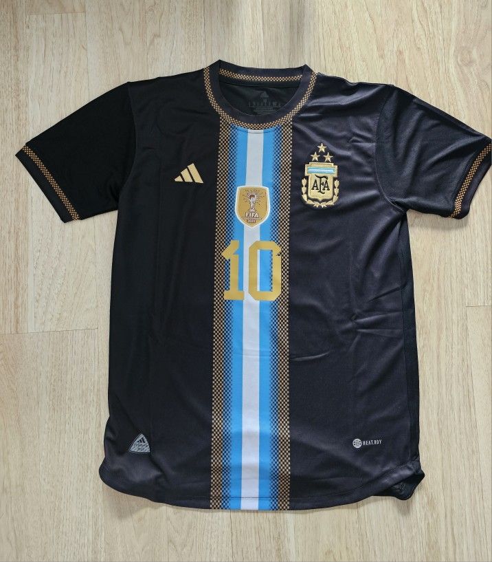 New Argentina Black Messi Soccee Jersey All Sizes Available