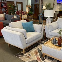 Brand New Mid-Century Inspired Chair and A Half (multiple available, priced individually)