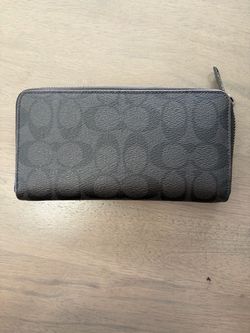 Women's Coach black wallet