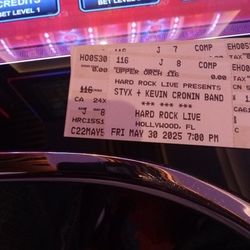 Styx Tonight Hardrock Casino 