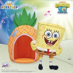 NEW SPONGEBOB PLUSHIE WITH PINEAPPLE HOUSE 