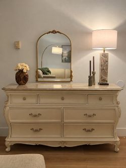 Granite Dresser and 2 Night Stands