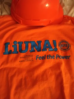 Shirt And Hat Orange Safety.